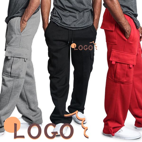 men's pants custom solid cargo long casual fashion trend cool loose drawstring pockets oversize male sport trouser 230221, Black
men's pants custom solid cargo long casual fashion trend cool loose drawstring pockets oversize male sport trouser 230221, Black
