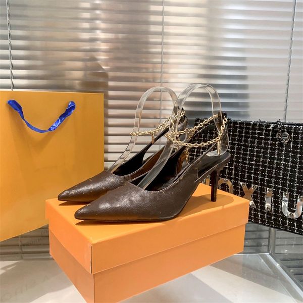 women archlight high heels sandal pumps luxury designer slip on pointed woman monograms dress shoes slingback sandals brown genuine leather, Black
women archlight high heels sandal pumps luxury designer slip on pointed woman monograms dress shoes slingback sandals brown genuine leather, Black