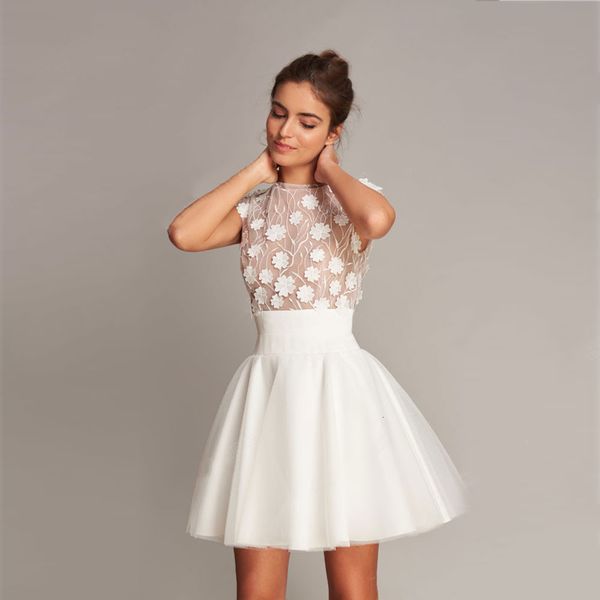 party dresses princess short wedding dress for women 2023 flower romantic mini skirt o neck cap sleeve backless vestidos de novia 230221, White;black
party dresses princess short wedding dress for women 2023 flower romantic mini skirt o neck cap sleeve backless vestidos de novia 230221, White;black