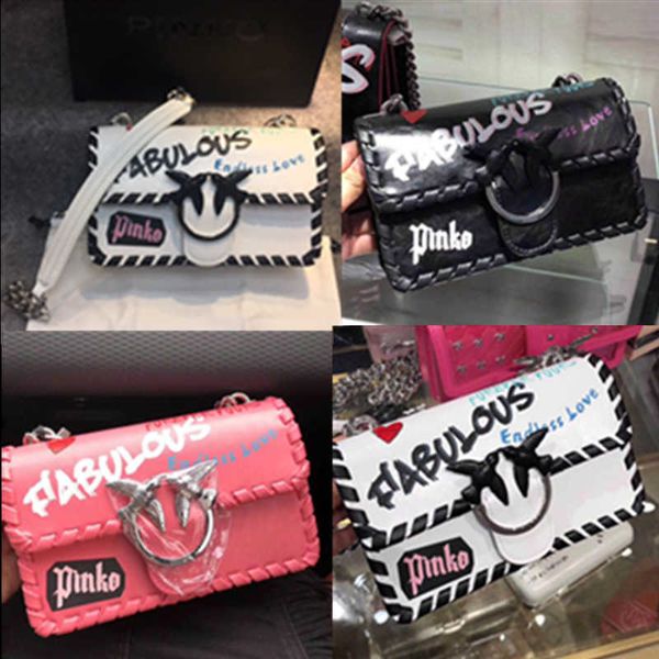 handbags pink shoulder ko bags luxury brand swallow chain elegant classic white graffiti print one messenger rope knitting leather women
handbags pink shoulder ko bags luxury brand swallow chain elegant classic white graffiti print one messenger rope knitting leather women