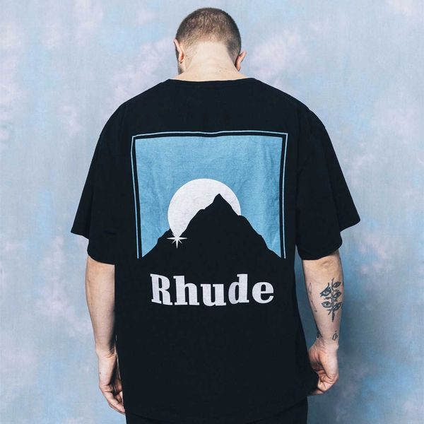 clothes and shorts high street rhude classic snow mountain sunset theme print casual loose men's women's trend short sleeve t-shir, White;black
clothes and shorts high street rhude classic snow mountain sunset theme print casual loose men's women's trend short sleeve t-shir, White;black