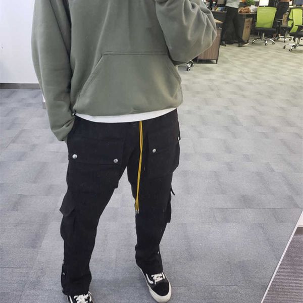 clothes and shorts rhude high street multi pocket youth simple overalls casual button pants eight pocket, White;black
clothes and shorts rhude high street multi pocket youth simple overalls casual button pants eight pocket, White;black
