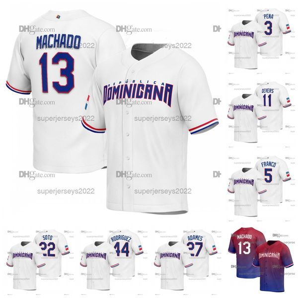 baseball jerseys 13 manny machado 2023 dominican republic world baseball classic jerseys rafael devers willy adames jeremy pena ketel marte, Blue;black
baseball jerseys 13 manny machado 2023 dominican republic world baseball classic jerseys rafael devers willy adames jeremy pena ketel marte, Blue;black