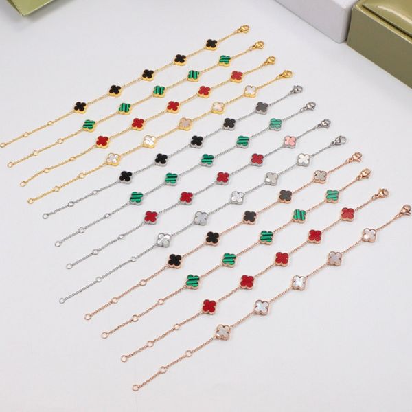 luxury clover designer bracelet chain 18k gold bracelets charm 4 leaf clovers bracelets shining crystal diamond party jewelry, Black
luxury clover designer bracelet chain 18k gold bracelets charm 4 leaf clovers bracelets shining crystal diamond party jewelry, Black