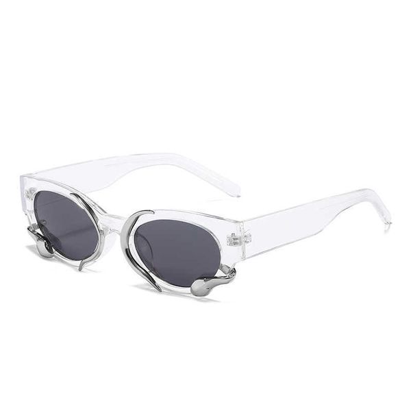 gmt same snake small frame gmt sunglasses women's advanced sense steampunk cat's eye sunglasses women's shades, White;black
gmt same snake small frame gmt sunglasses women's advanced sense steampunk cat's eye sunglasses women's shades, White;black