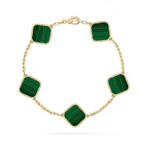 bracelets classic 4 four leaf clover charm bracelets bangle chain 18k gold agate shell mother-of pearl for women&girl wedding mother day jew, Golden;silver
bracelets classic 4 four leaf clover charm bracelets bangle chain 18k gold agate shell mother-of pearl for women&girl wedding mother day jew, Golden;silver