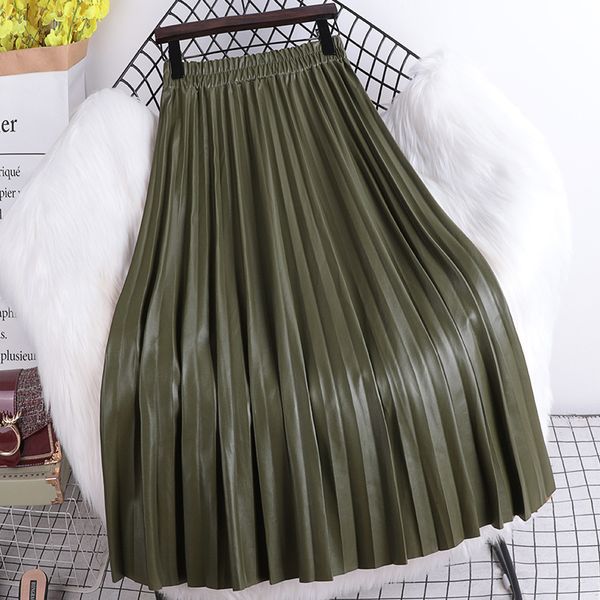 skirts autumn winter elastic high waist slim simple solid color pu leather skirt casual loose women long skirt 230221, Black
skirts autumn winter elastic high waist slim simple solid color pu leather skirt casual loose women long skirt 230221, Black