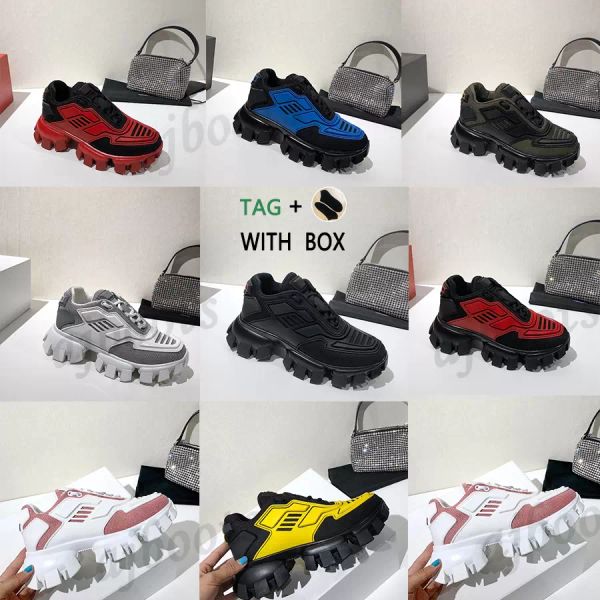 with box prad designe mens cloudbust thunder sport shoes sneakers capsule knit casual luxury designer women oversize light rubber sole 3d ly, Black
with box prad designe mens cloudbust thunder sport shoes sneakers capsule knit casual luxury designer women oversize light rubber sole 3d ly, Black