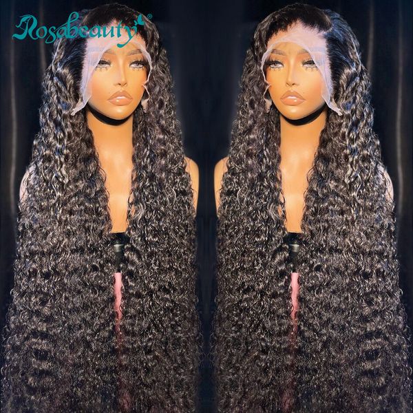 synthetic wigs rosabeauty 13x6 250 density deep wave 30 40 inch 13x4 lace front human hair brazilian transparent frontal glueless curly 2302, Black
synthetic wigs rosabeauty 13x6 250 density deep wave 30 40 inch 13x4 lace front human hair brazilian transparent frontal glueless curly 2302, Black