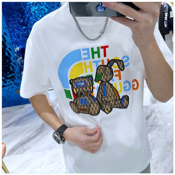 summer designer t shirt white print embroidery shirts short sleeve anti-wrinkle round neck cotton cloth black t shirt skin-friendly and brea, White;black
summer designer t shirt white print embroidery shirts short sleeve anti-wrinkle round neck cotton cloth black t shirt skin-friendly and brea, White;black