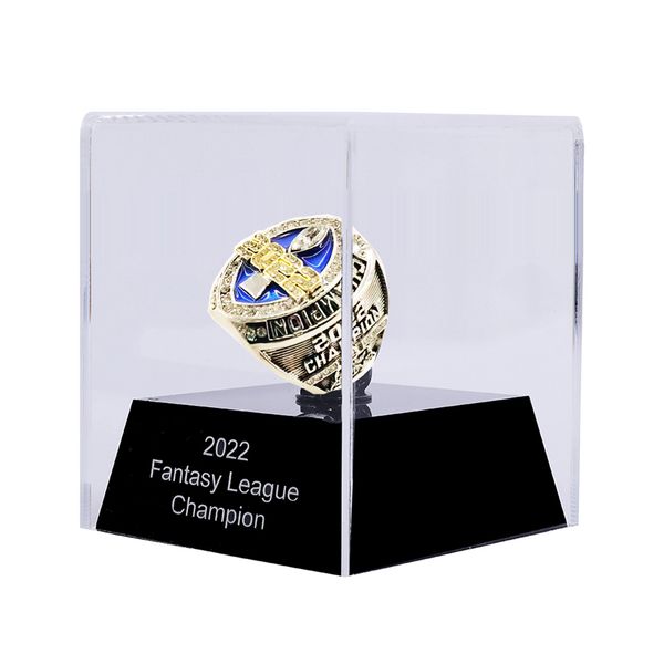 drop shipping 2022 fantasy football ring big heavy championship ring, Silver