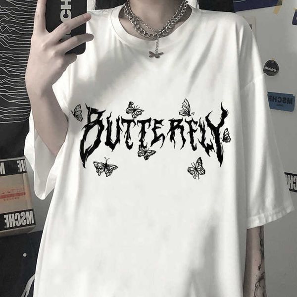 men's t-shirts summer women's t-shirt harajuku gothic butterfly letter t-shirt women's round neck short sleeve punk shirt loo, White;black
men's t-shirts summer women's t-shirt harajuku gothic butterfly letter t-shirt women's round neck short sleeve punk shirt loo, White;black