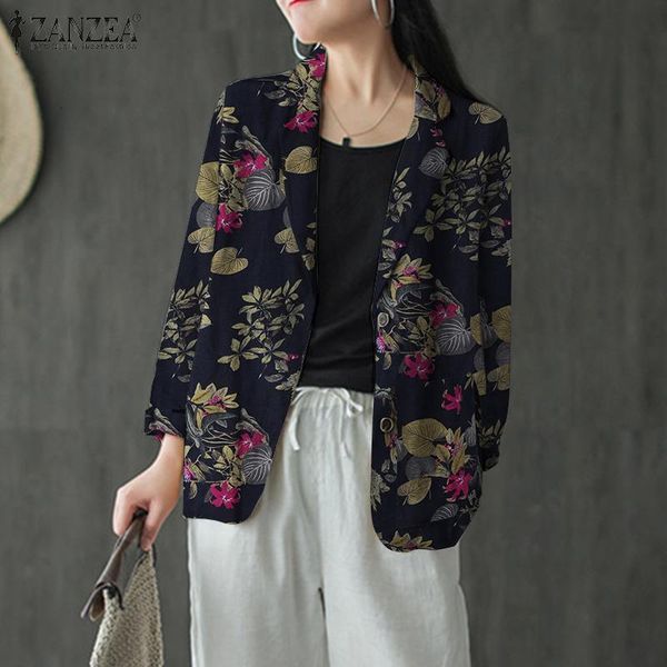 womens jackets elegant women printed blazer casual single button blouse zanzea autumn coats long sleeve bohemian floral oversized 230222, Black;brown
womens jackets elegant women printed blazer casual single button blouse zanzea autumn coats long sleeve bohemian floral oversized 230222, Black;brown