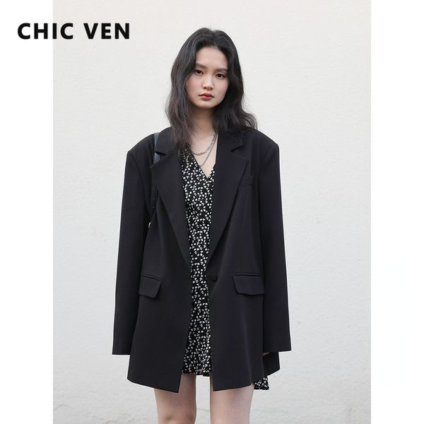womens jackets chic ven korean blazer black solid casual loose wide shoulder ovecoat office lady woman jacket spring autumn 230222, Black;brown
womens jackets chic ven korean blazer black solid casual loose wide shoulder ovecoat office lady woman jacket spring autumn 230222, Black;brown