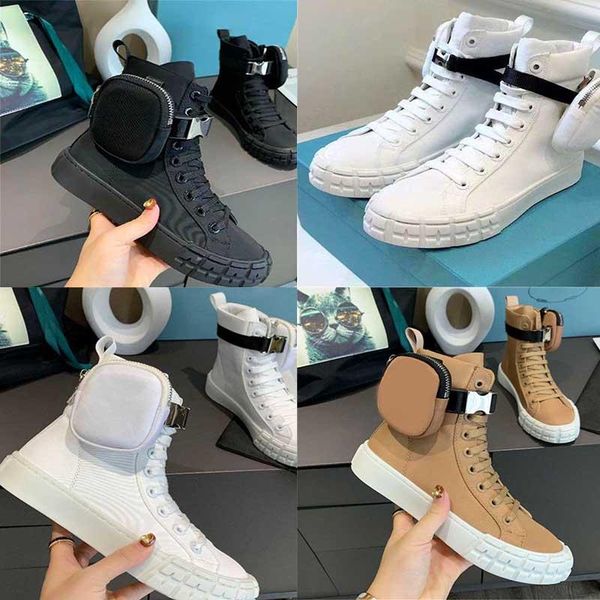 with box prad designers shoes high wheel re-nylon sneakers men women platform shoe combat flat trainers white black with bag boot lac hi
with box prad designers shoes high wheel re-nylon sneakers men women platform shoe combat flat trainers white black with bag boot lac hi
