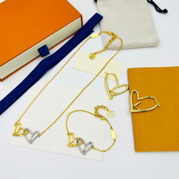 lw heart jewelry suit bracelet necklace earrings for woman gold plated 18k highest counter quality classic style never fade anniversary gift, Silver
lw heart jewelry suit bracelet necklace earrings for woman gold plated 18k highest counter quality classic style never fade anniversary gift, Silver