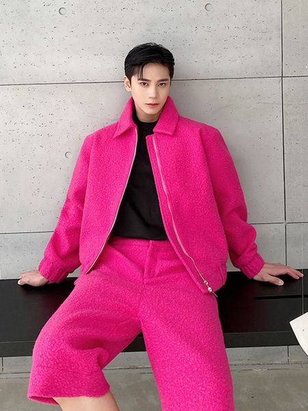 men's wool blends syuhgfa korean lapel thicken woolen jacket men clothing loose short style coat 2023 autumn fashion casual jackets for, Black
men's wool blends syuhgfa korean lapel thicken woolen jacket men clothing loose short style coat 2023 autumn fashion casual jackets for, Black