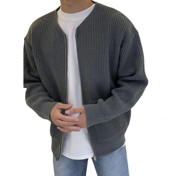 men's sweaters men coat long sleeves solid color zipper closure pockets thick keep warm cardigan loose zip up autumn sweater coat 23022, White;black
men's sweaters men coat long sleeves solid color zipper closure pockets thick keep warm cardigan loose zip up autumn sweater coat 23022, White;black