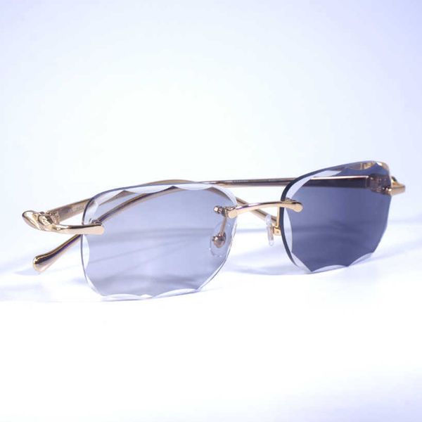 vintage leopard style pchromic sunglasses rimless diamond cut metal frame eyeglasses for men outdoor club shades goggle senior eyewear eyegl, White;black
vintage leopard style pchromic sunglasses rimless diamond cut metal frame eyeglasses for men outdoor club shades goggle senior eyewear eyegl, White;black