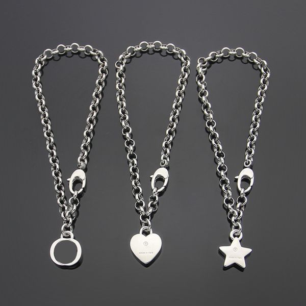 charm bracelets high-end pendant pentagram heart smooth bracelet 925silver letter vdesigners jewellery love for mens womens jewelers origina, Golden;silver
charm bracelets high-end pendant pentagram heart smooth bracelet 925silver letter vdesigners jewellery love for mens womens jewelers origina, Golden;silver