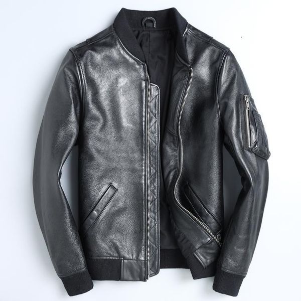 men s leather faux classic bomber ma 1 leather jacket men black slim air force cowhide coat genuine clothes sales 230221
men s leather faux classic bomber ma 1 leather jacket men black slim air force cowhide coat genuine clothes sales 230221