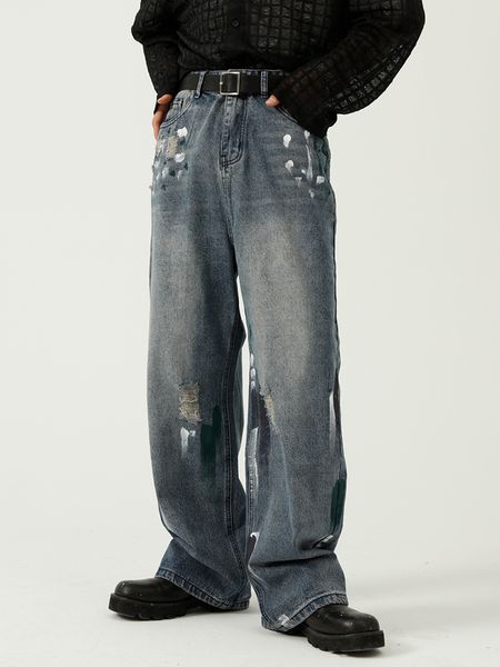 men's jeans houzhou oversize distressed pants ripped for y2k blue denim trousers male punk japanese streetwear hip hop 230222
men's jeans houzhou oversize distressed pants ripped for y2k blue denim trousers male punk japanese streetwear hip hop 230222