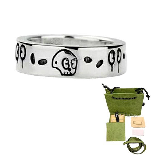 men's and women skull designer ring head platinum plated silver designers classic fashion luxury jewelry rings
men's and women skull designer ring head platinum plated silver designers classic fashion luxury jewelry rings