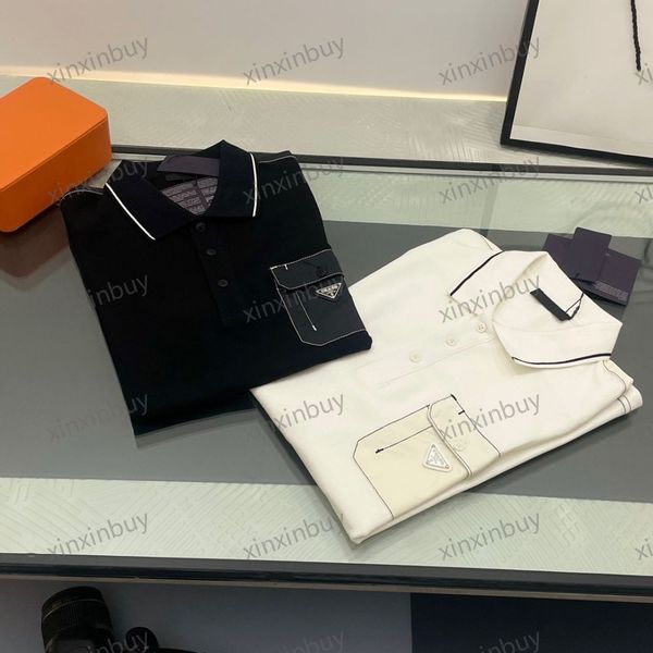 xinxinbuy men designer tee t shirt 23ss milan nylon metal triangle label short sleeve cotton women white black s-2xl, Black;brown
xinxinbuy men designer tee t shirt 23ss milan nylon metal triangle label short sleeve cotton women white black s-2xl, Black;brown
