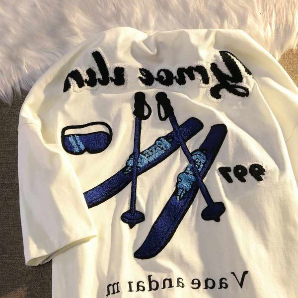 women's tshirt summer european and american br short sleeved t shirts for men women loose high street couples all match 230222, White
women's tshirt summer european and american br short sleeved t shirts for men women loose high street couples all match 230222, White