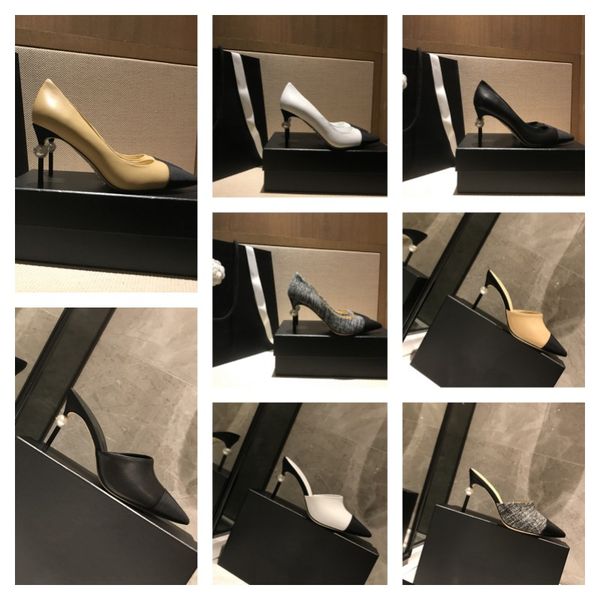 2023 womens sandals pearl 8.5cm heel dress shoes vintage high heels brand luxury designer wedding party shoes slippers dinner walking casual, Black
2023 womens sandals pearl 8.5cm heel dress shoes vintage high heels brand luxury designer wedding party shoes slippers dinner walking casual, Black