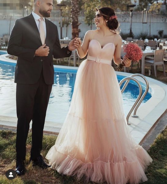 sweetheart a-line light pink prom dresses long spaghetti straps tulle princess evening gowns women party dress plus size, Black;red
sweetheart a-line light pink prom dresses long spaghetti straps tulle princess evening gowns women party dress plus size, Black;red