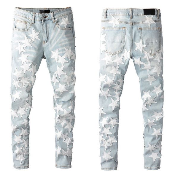 new mens jeans for guys rip slim fit skinny man pants orange star patches wearing biker denim stretch cult motorcycle trendy long straight h, Black
new mens jeans for guys rip slim fit skinny man pants orange star patches wearing biker denim stretch cult motorcycle trendy long straight h, Black