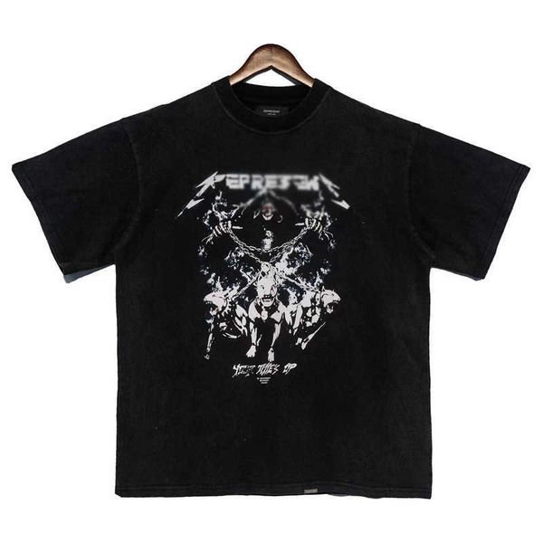 2023 men's and women's fashion t shirt western european brand designer rep repeat skull wizard three head dog print short sleeve, White;black
2023 men's and women's fashion t shirt western european brand designer rep repeat skull wizard three head dog print short sleeve, White;black
