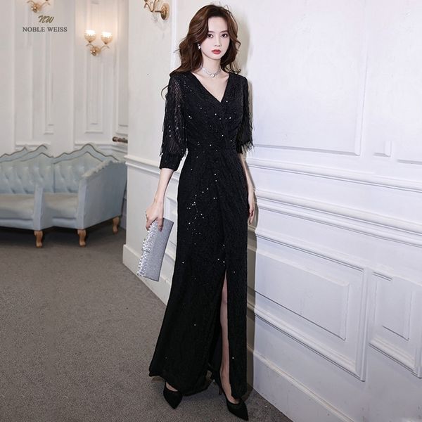 party dresses sequined little mermaid sparkle party gowns arrival long prom dresses with split 230222, White;black
party dresses sequined little mermaid sparkle party gowns arrival long prom dresses with split 230222, White;black