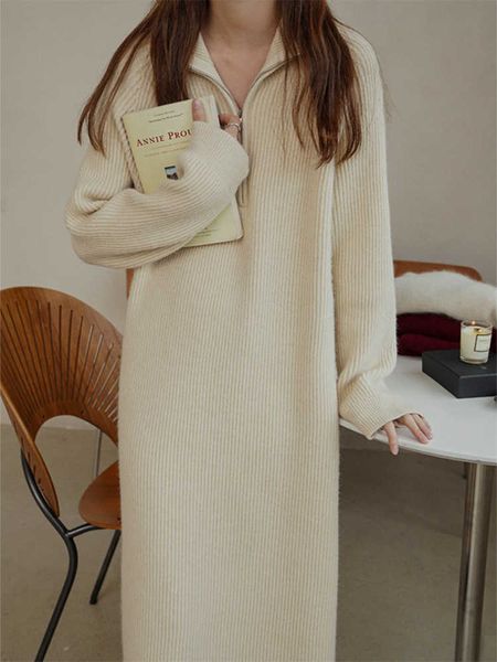 dresses for women 2022 sweater autumn winter new loose knitted dress pullover long sleeves casual oversized 230222, White;black
dresses for women 2022 sweater autumn winter new loose knitted dress pullover long sleeves casual oversized 230222, White;black