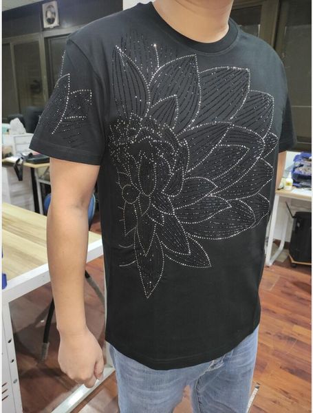 streetwear drop shipping male designer rhinestone men's t-shirts style fashion casual, White;black
streetwear drop shipping male designer rhinestone men's t-shirts style fashion casual, White;black