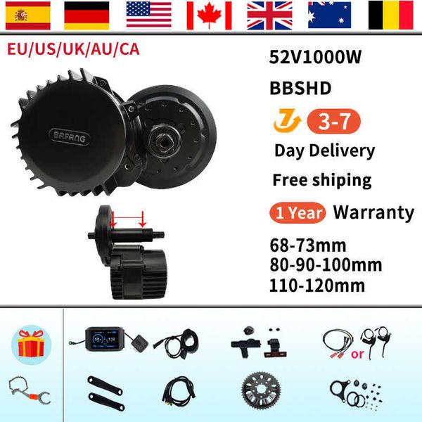 bafang bbshd 52v1000w motor brushless electric bicycle mid drive motor electric bike conversion kit for 68mm 100mm 120mm ebike
bafang bbshd 52v1000w motor brushless electric bicycle mid drive motor electric bike conversion kit for 68mm 100mm 120mm ebike