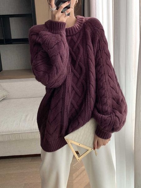 fashion 2022 women sweater autumn winter new round neck loose long sleeve ribbed pullover oversized retro solid 230222, White;black
fashion 2022 women sweater autumn winter new round neck loose long sleeve ribbed pullover oversized retro solid 230222, White;black