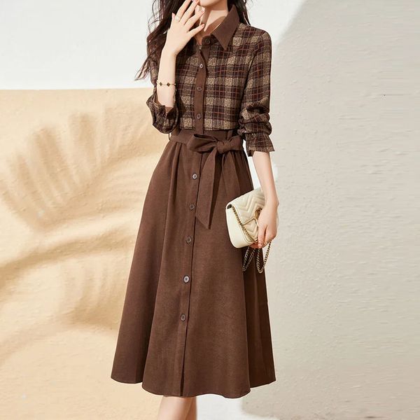 casual dresses shirt dress women's spring and autumn korean fashion retro chic elegant light familiar wind knee-length fake two-piece d, Black;gray
casual dresses shirt dress women's spring and autumn korean fashion retro chic elegant light familiar wind knee-length fake two-piece d, Black;gray