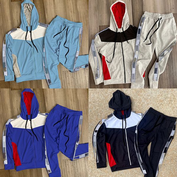 men letter printing tracksuits fashion trend long sleeve cardigan zipper trousers 2pcs suits designer male brand fitness two piece sets, Gray
men letter printing tracksuits fashion trend long sleeve cardigan zipper trousers 2pcs suits designer male brand fitness two piece sets, Gray
