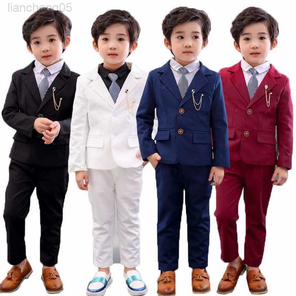 clothing sets children's burgundy formal suit set new boy's wedding dent host performance come kids blazer pants 2pcs clothes set, White
clothing sets children's burgundy formal suit set new boy's wedding dent host performance come kids blazer pants 2pcs clothes set, White