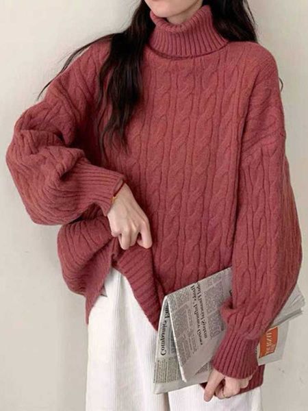 fashion 2022 women oversized sweater autumn winter new loose turtleneck twist pullover korean long sleeve 230222, White;black
fashion 2022 women oversized sweater autumn winter new loose turtleneck twist pullover korean long sleeve 230222, White;black