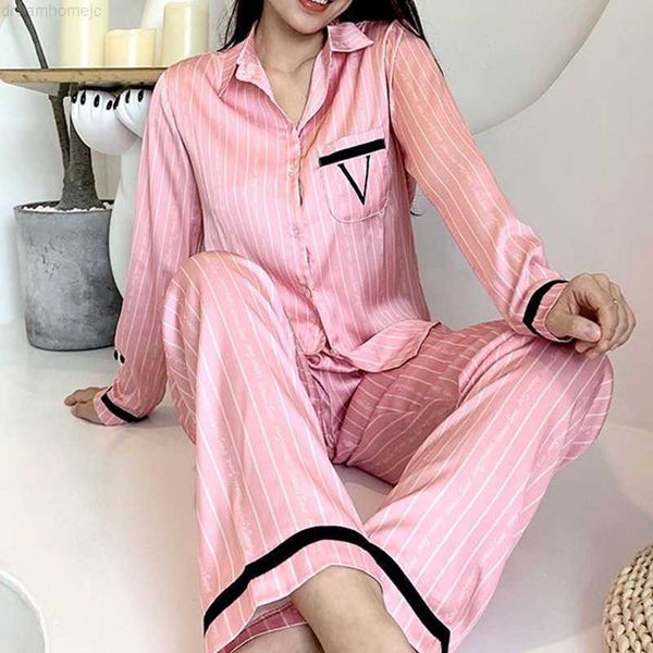 striped pink pajamas sets for women v letters long sleeved sleepwear sleeping home suit female summer spring loungewear pjamas 0222
striped pink pajamas sets for women v letters long sleeved sleepwear sleeping home suit female summer spring loungewear pjamas 0222