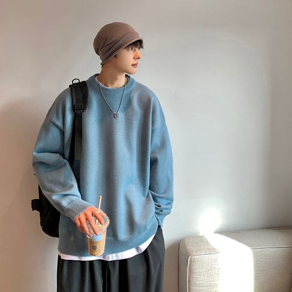 men's sweaters mens solid harajuku warm knitted sweaters pullover men vintage 15 colors winter sweater male japanese wool sweater 23022, White;black
men's sweaters mens solid harajuku warm knitted sweaters pullover men vintage 15 colors winter sweater male japanese wool sweater 23022, White;black