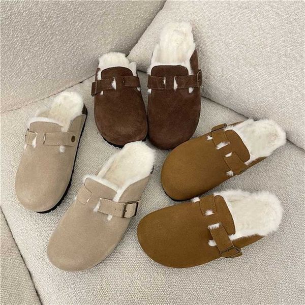 designer birkinstock slippers outlet cork boken shoes plush real leather bag head half slippers women wear new thermal fleece in winter, Black
designer birkinstock slippers outlet cork boken shoes plush real leather bag head half slippers women wear new thermal fleece in winter, Black