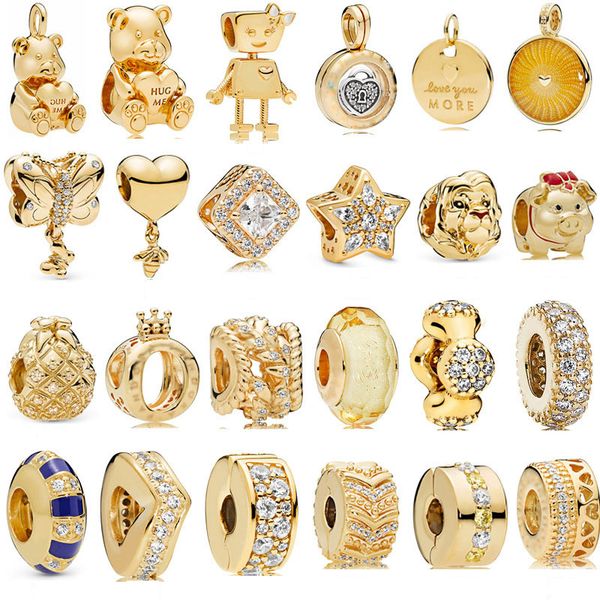 925 pounds silver new fashion charm pandora - women's 925 pure silver beads, pigs, bears, lions, gold design accessories, suitable for, Bronze;silver
925 pounds silver new fashion charm pandora - women's 925 pure silver beads, pigs, bears, lions, gold design accessories, suitable for, Bronze;silver