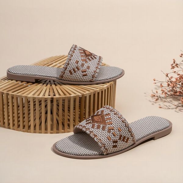 embroidered beach slippers causal flat heel summer designer flops for women fashion low heel slides comfort ladies sandals large, Black
embroidered beach slippers causal flat heel summer designer flops for women fashion low heel slides comfort ladies sandals large, Black