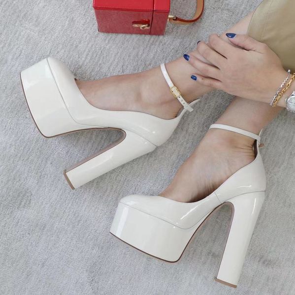 fashion dress shoes womens ankle strap mirror leather platform pump shoe toe wrap round toe thick heel high heels sandals luxury designer di, Black
fashion dress shoes womens ankle strap mirror leather platform pump shoe toe wrap round toe thick heel high heels sandals luxury designer di, Black