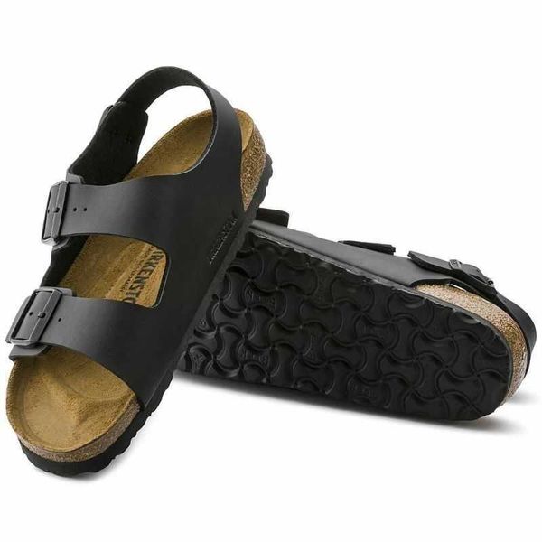 german slippers designer birkinstocks new cork sandals men's and women's double-button beach shoes versatile flats milano qzkc, Black
german slippers designer birkinstocks new cork sandals men's and women's double-button beach shoes versatile flats milano qzkc, Black