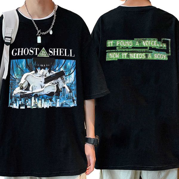 men's t-shirts 90s anime ghost in the shell men's t-shirt kusanagi motoko double sided print tee shirt clothes short sleeve t shir, White;black
men's t-shirts 90s anime ghost in the shell men's t-shirt kusanagi motoko double sided print tee shirt clothes short sleeve t shir, White;black